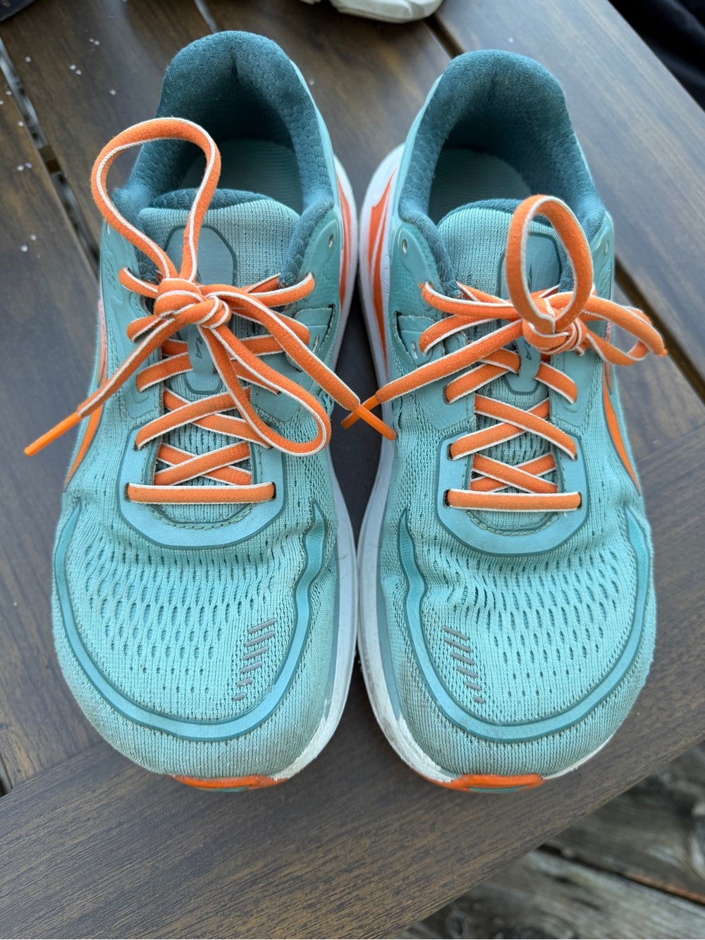 Altra Aqua and Orange Women's Athletic Running Shoes